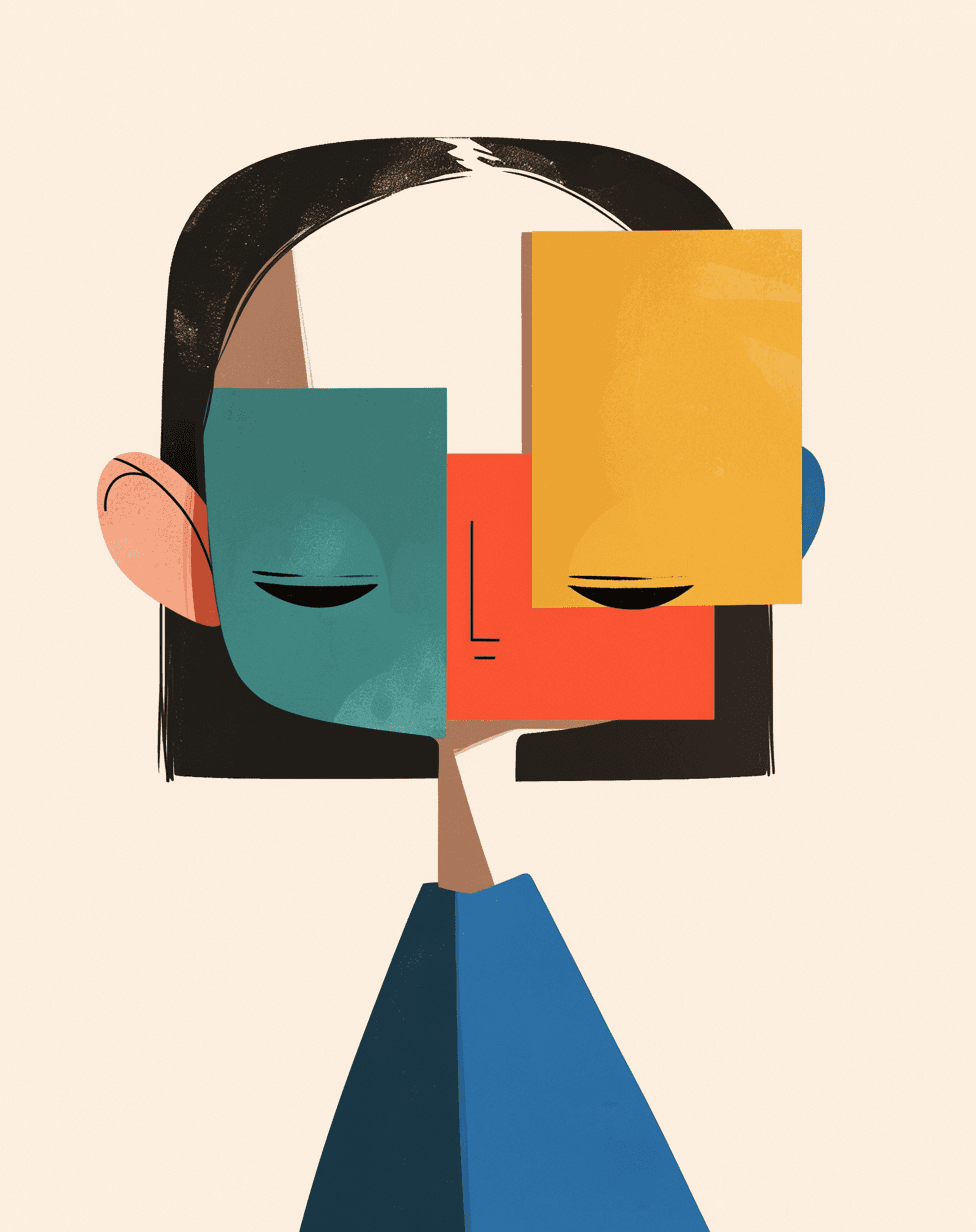 Abstract Face 509 original repeating artwork