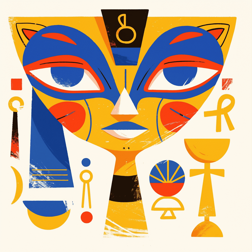 Abstract Face 638 original repeating artwork