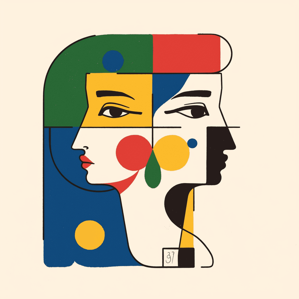 Abstract Face 630 original repeating artwork