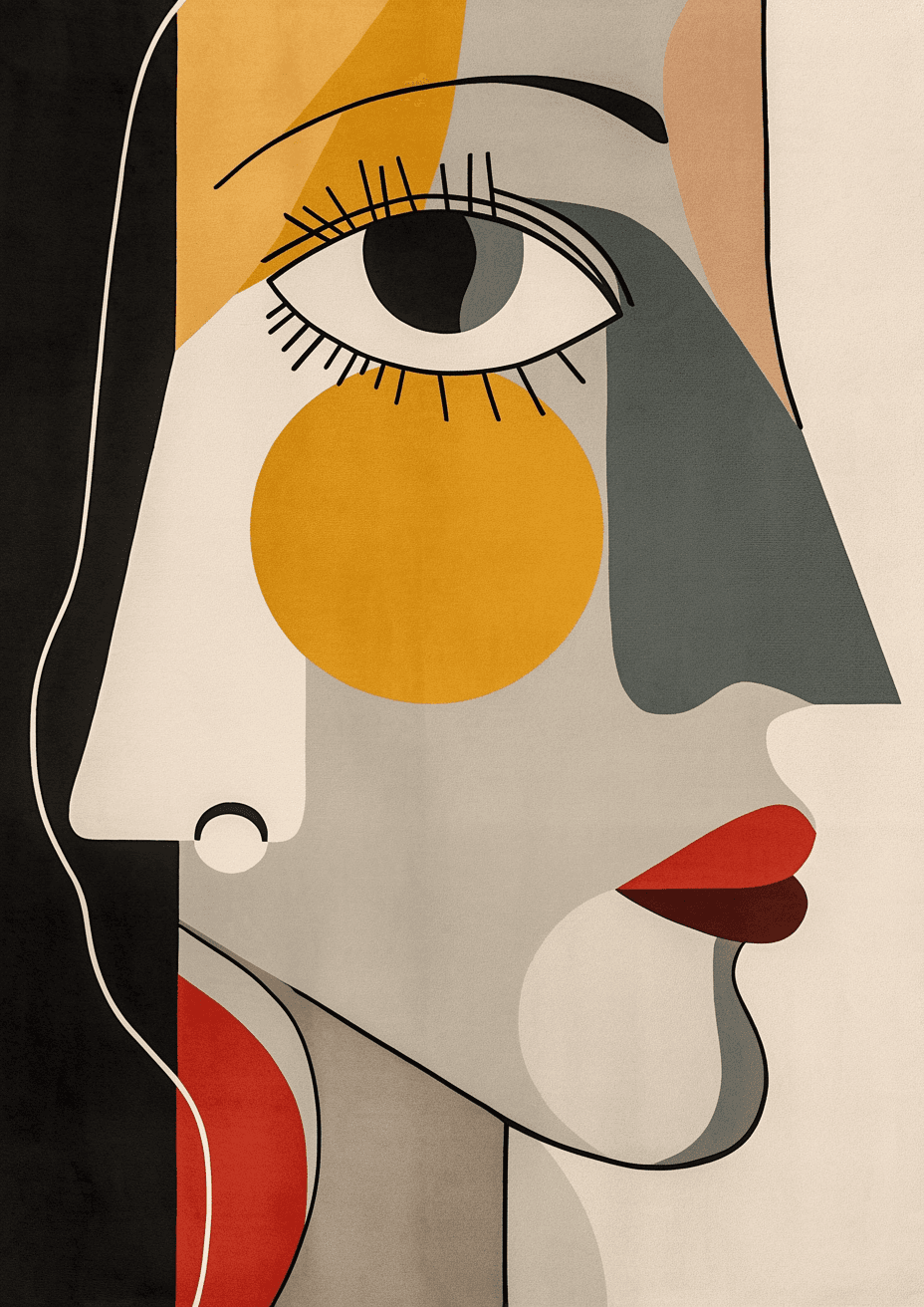 Abstract Face 361 original repeating artwork
