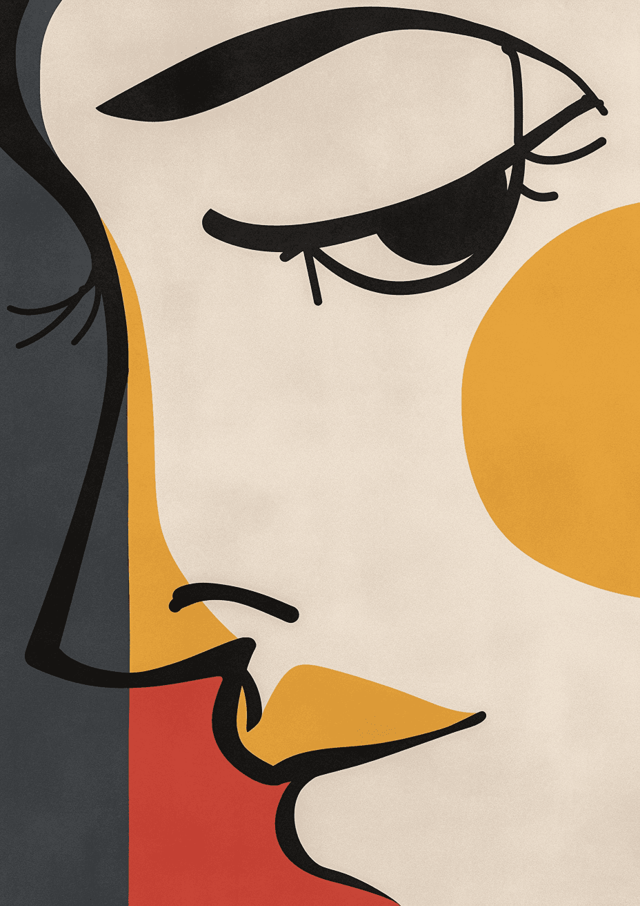 Abstract Face 028 original repeating artwork