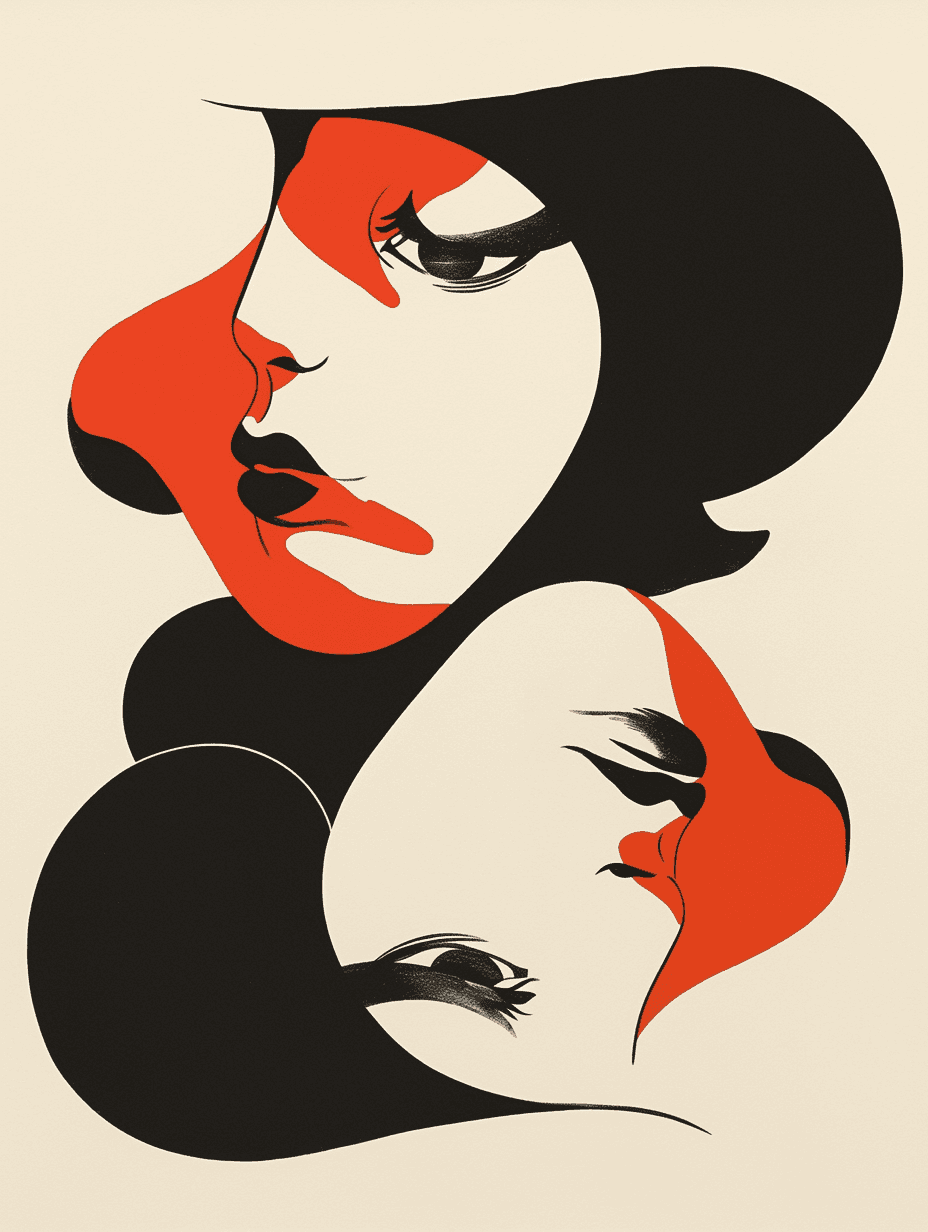 Abstract Face 560 original repeating artwork