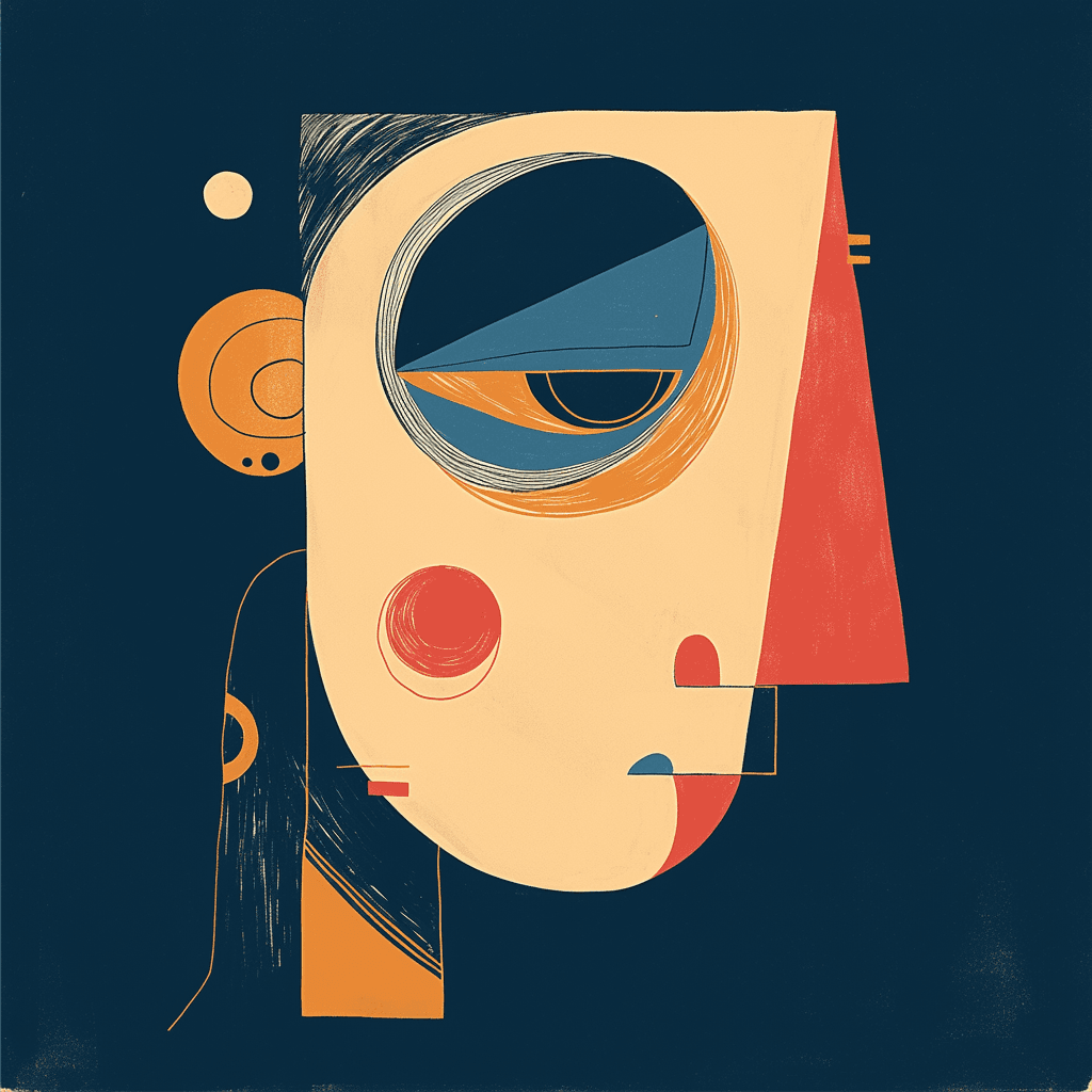 Abstract Face 471 original repeating artwork
