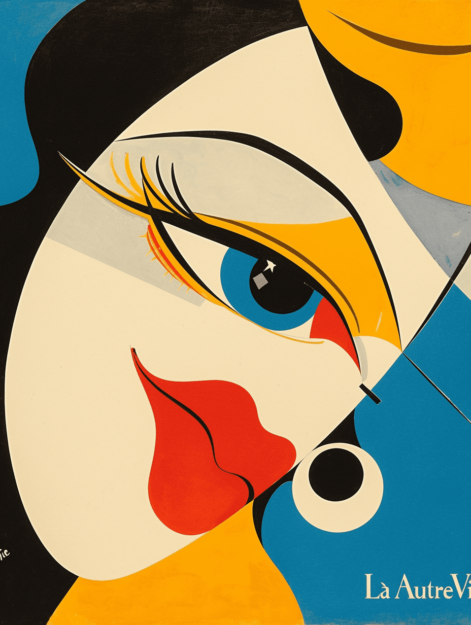 Abstract Face 020 original repeating artwork