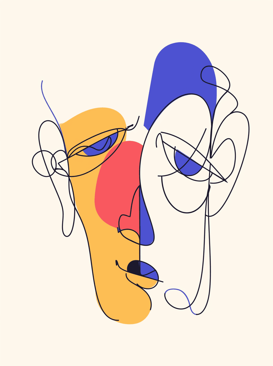 Abstract Face 116 original repeating artwork