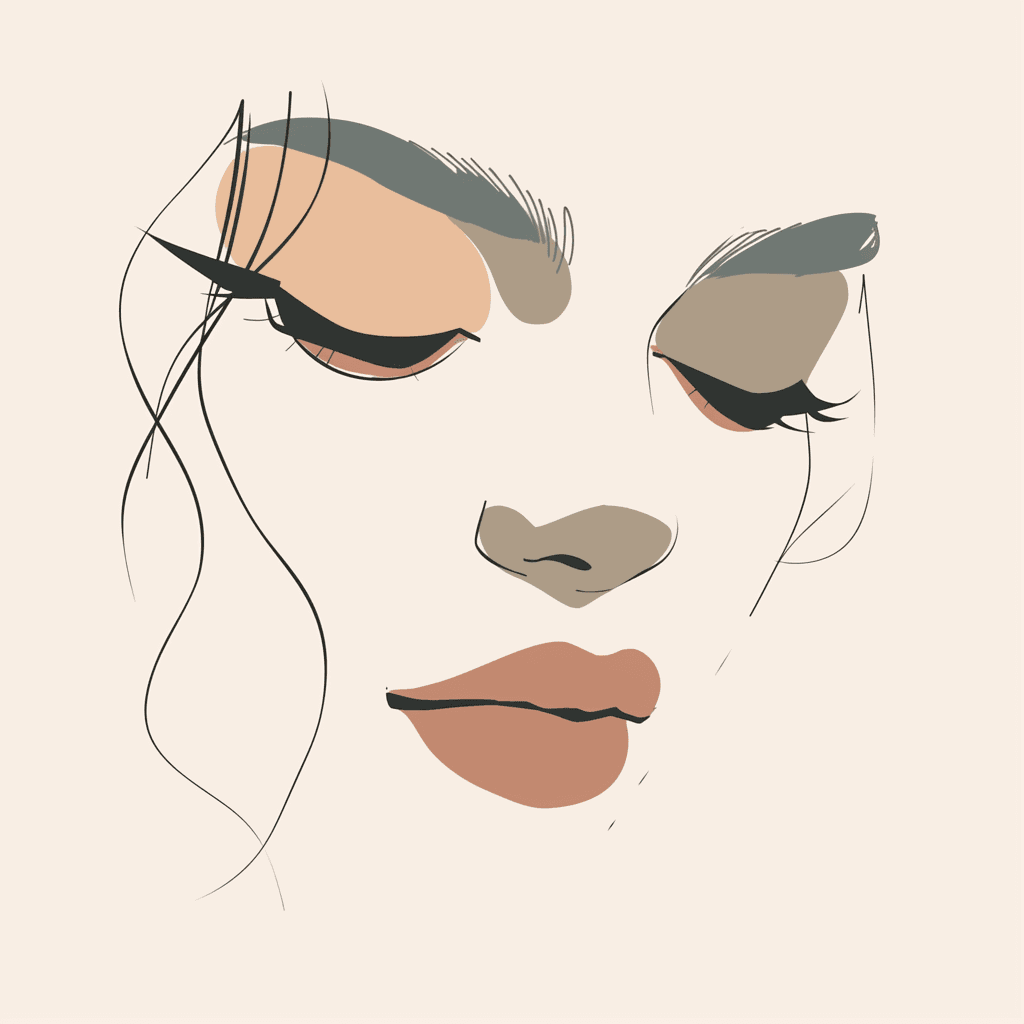 Face Dusk original repeating artwork