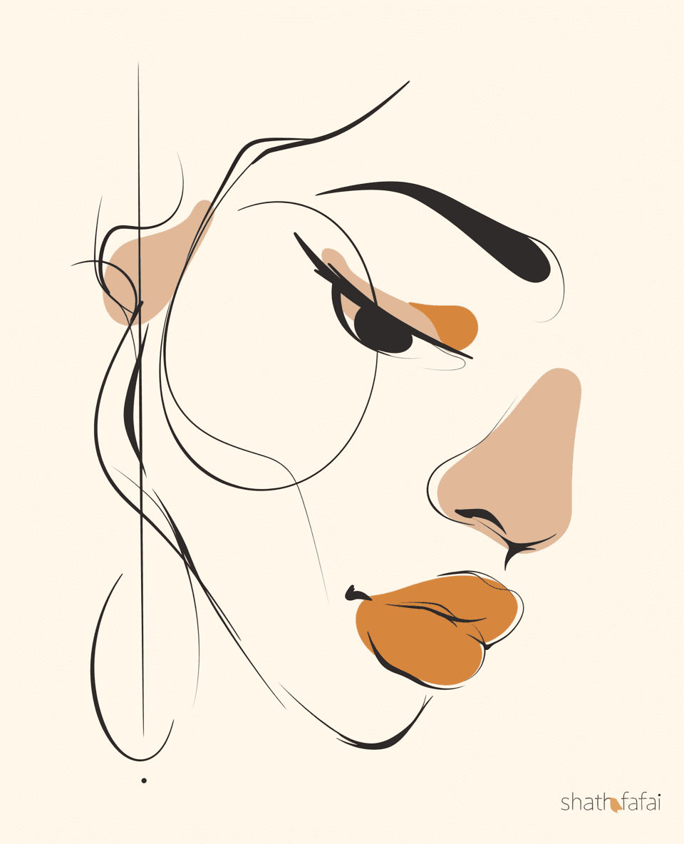 Face Gleam original repeating artwork
