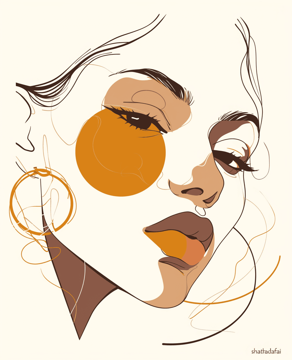 Face Flip original repeating artwork