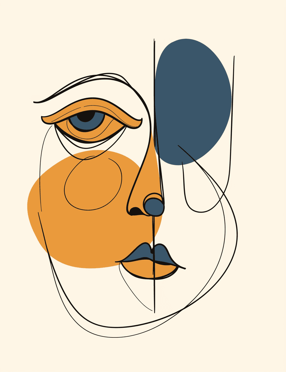 Face Zip original repeating artwork