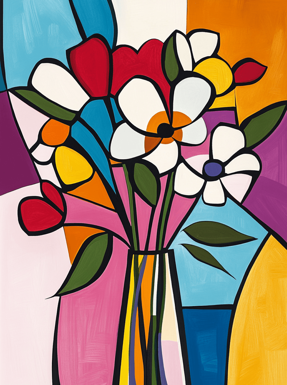 Vase Dusk original repeating artwork
