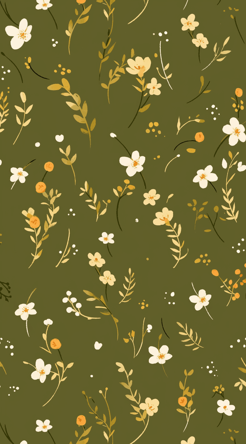 Retro Blossom Team original repeating artwork