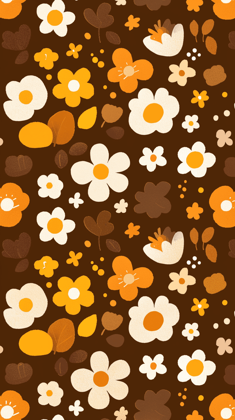 Retro Blossom Tune original repeating artwork