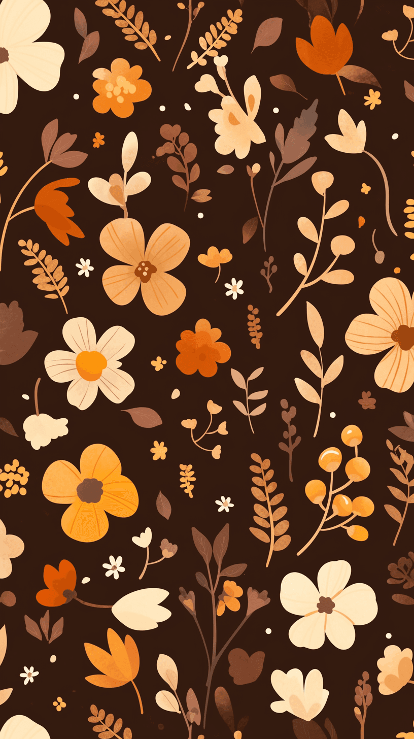 Retro Blossom Beats original repeating artwork