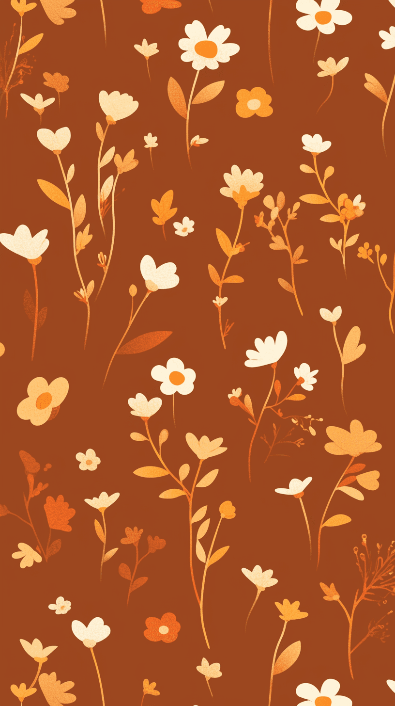 Retro Blossom Jam original repeating artwork
