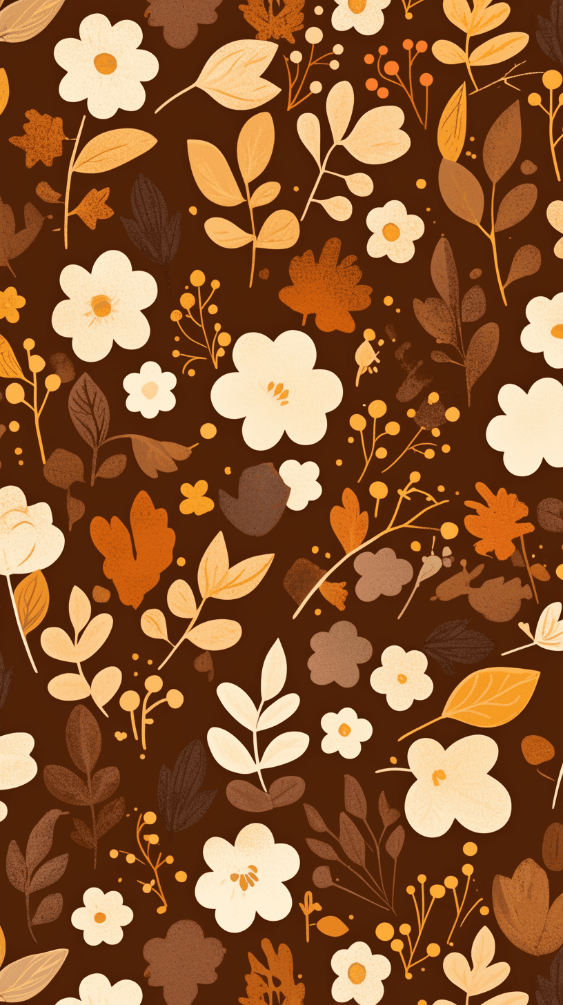 Retro Blossom Picnic original repeating artwork