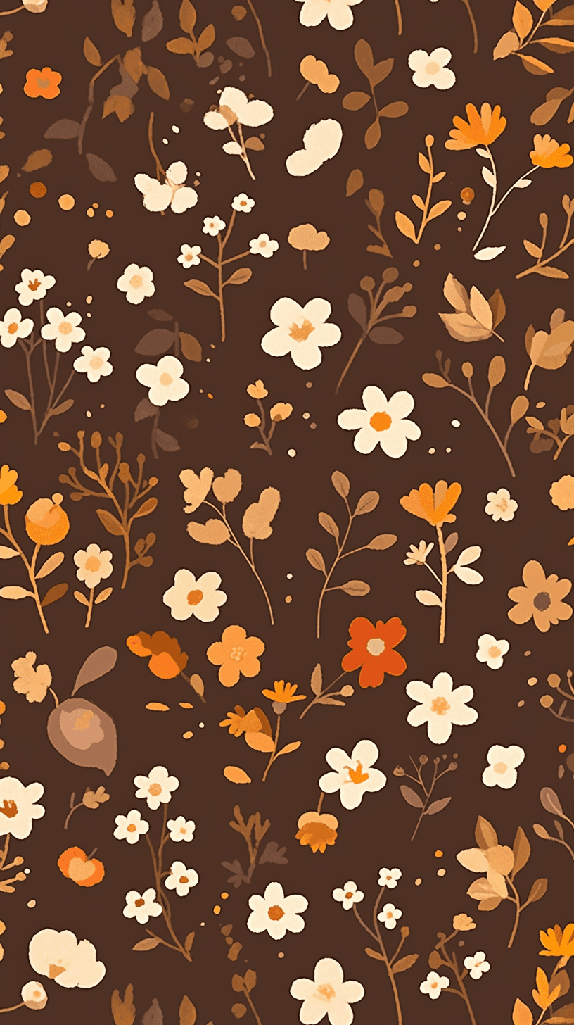 Retro Blossom Show original repeating artwork