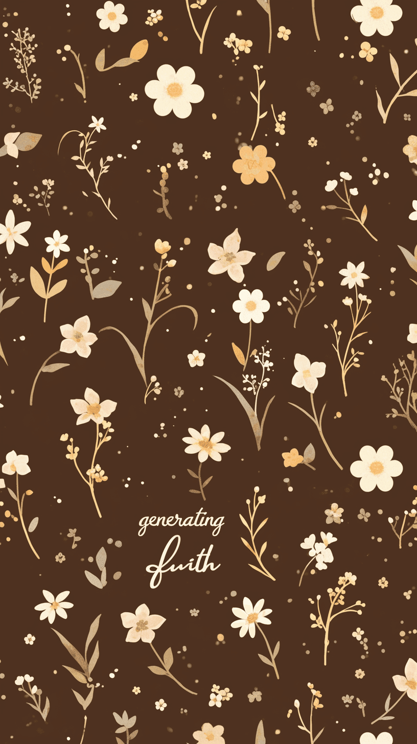 Retro Blossom Pop original repeating artwork