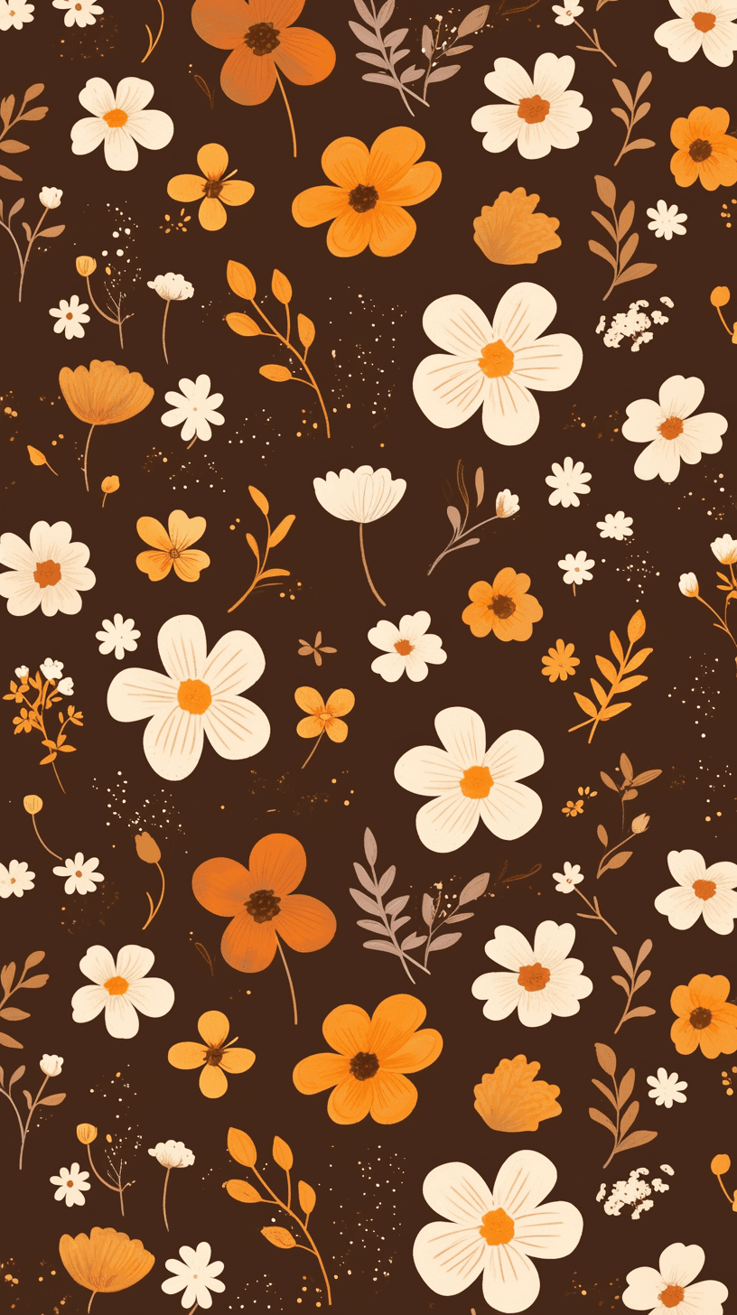 Retro Blossom Carnival original repeating artwork