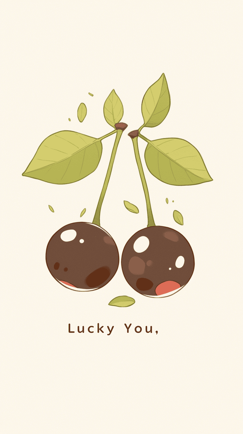 Retro Cherry Bounce original repeating artwork