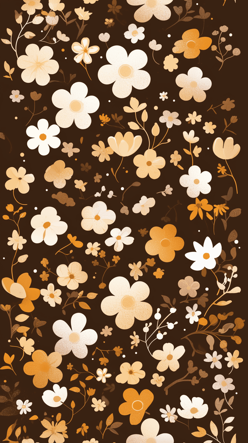 Retro Bloom Pals original repeating artwork