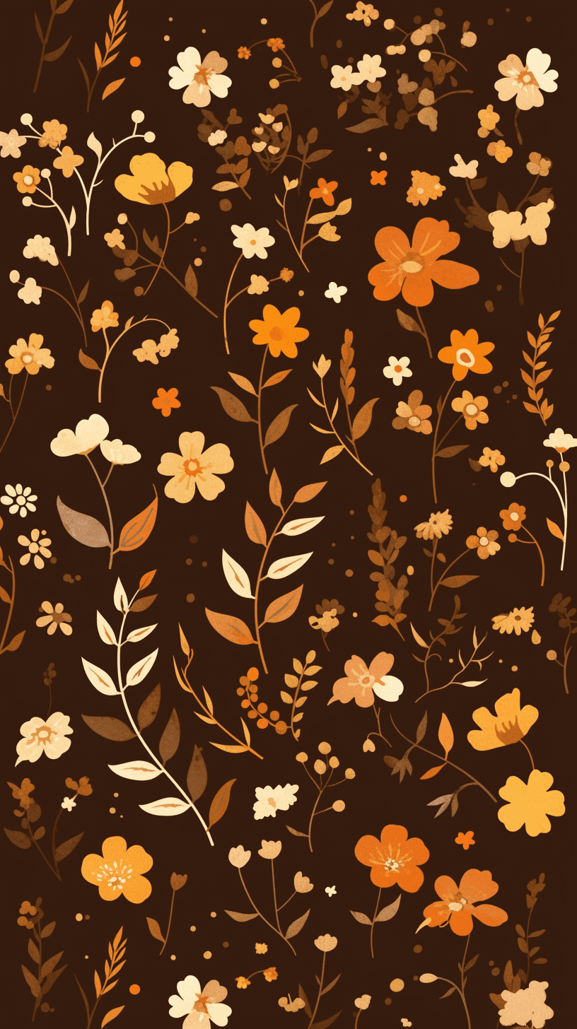 Retro Bloom Session original repeating artwork