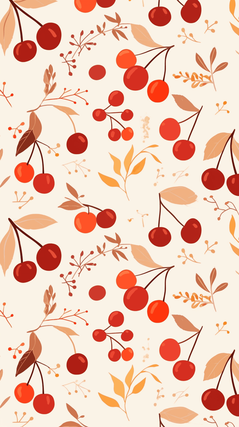Retro Cherry Club original repeating artwork