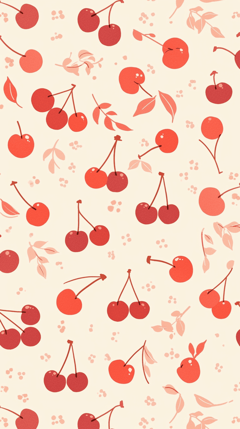 Retro Cherry Crew original repeating artwork