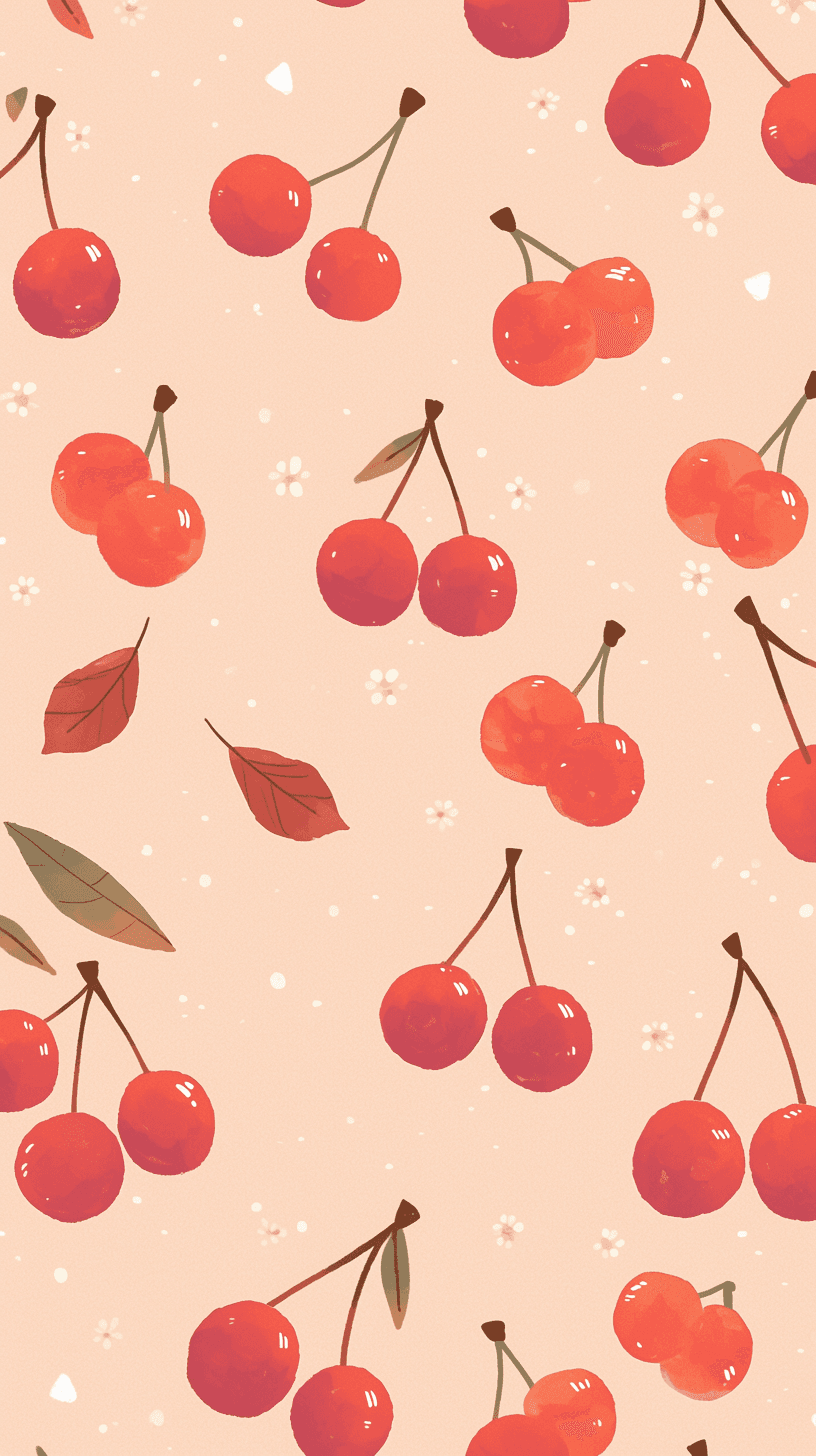 Retro Cherry Team original repeating artwork