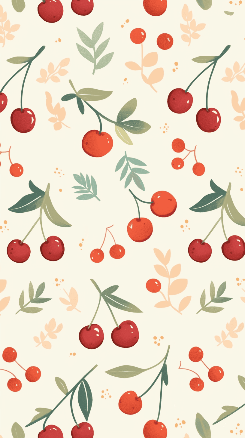 Retro Cherry original repeating artwork