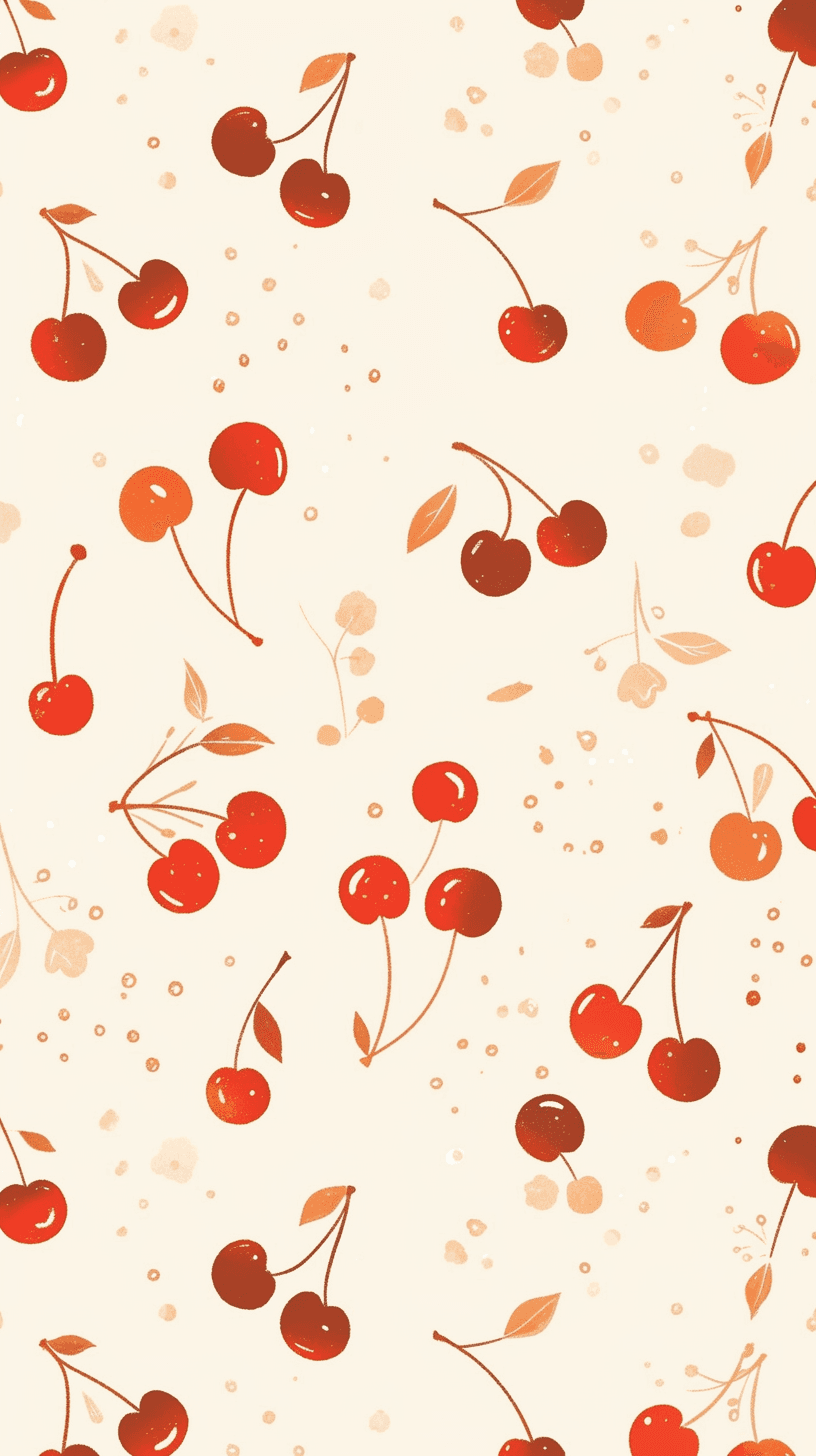 Retro Cherry Collective original repeating artwork