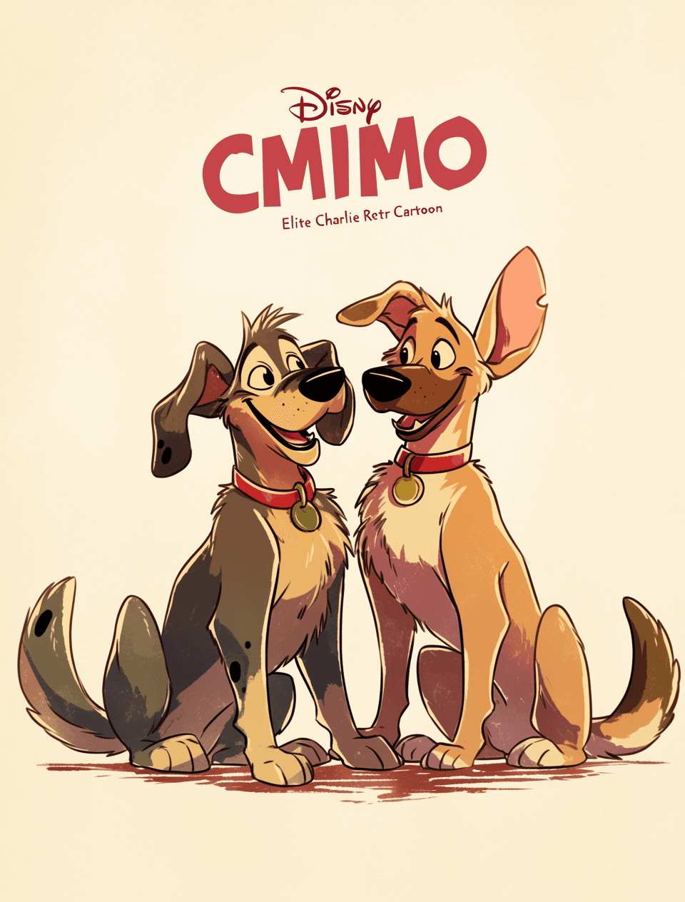Retro Puppy Carnival original repeating artwork