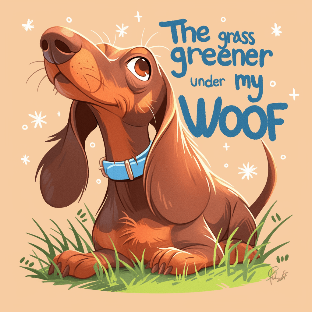Retro Puppy Show original repeating artwork
