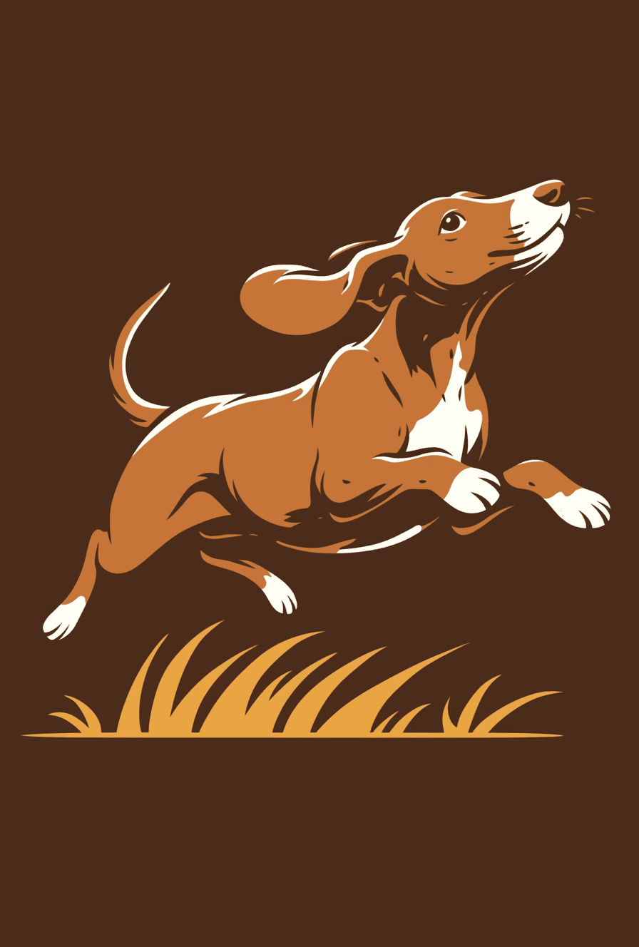 Retro Puppy Pop original repeating artwork