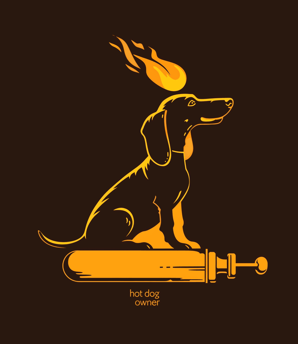 Retro Puppy original repeating artwork