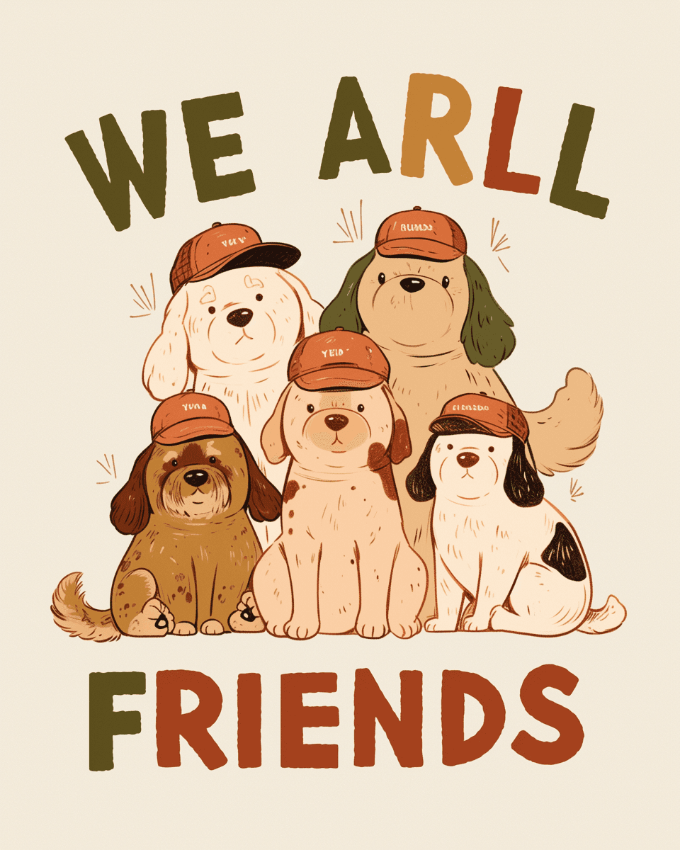 Retro Animals Shade original repeating artwork