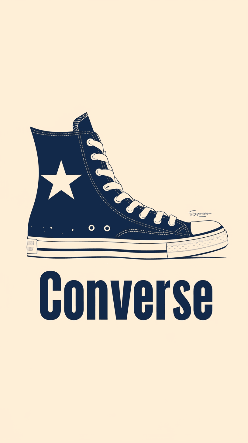 Retro Shoe original repeating artwork