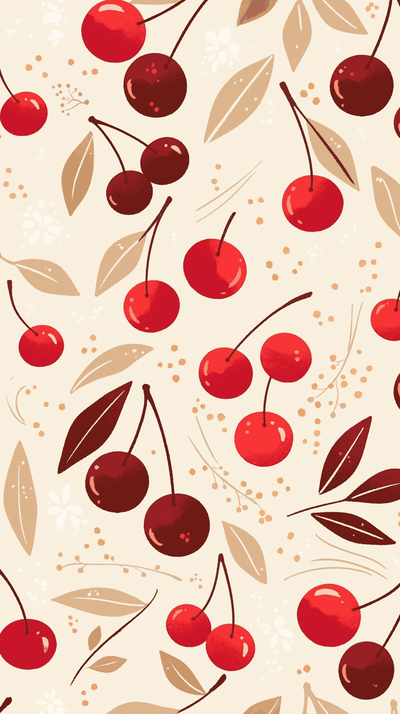 Retro Cherry Sprint original repeating artwork