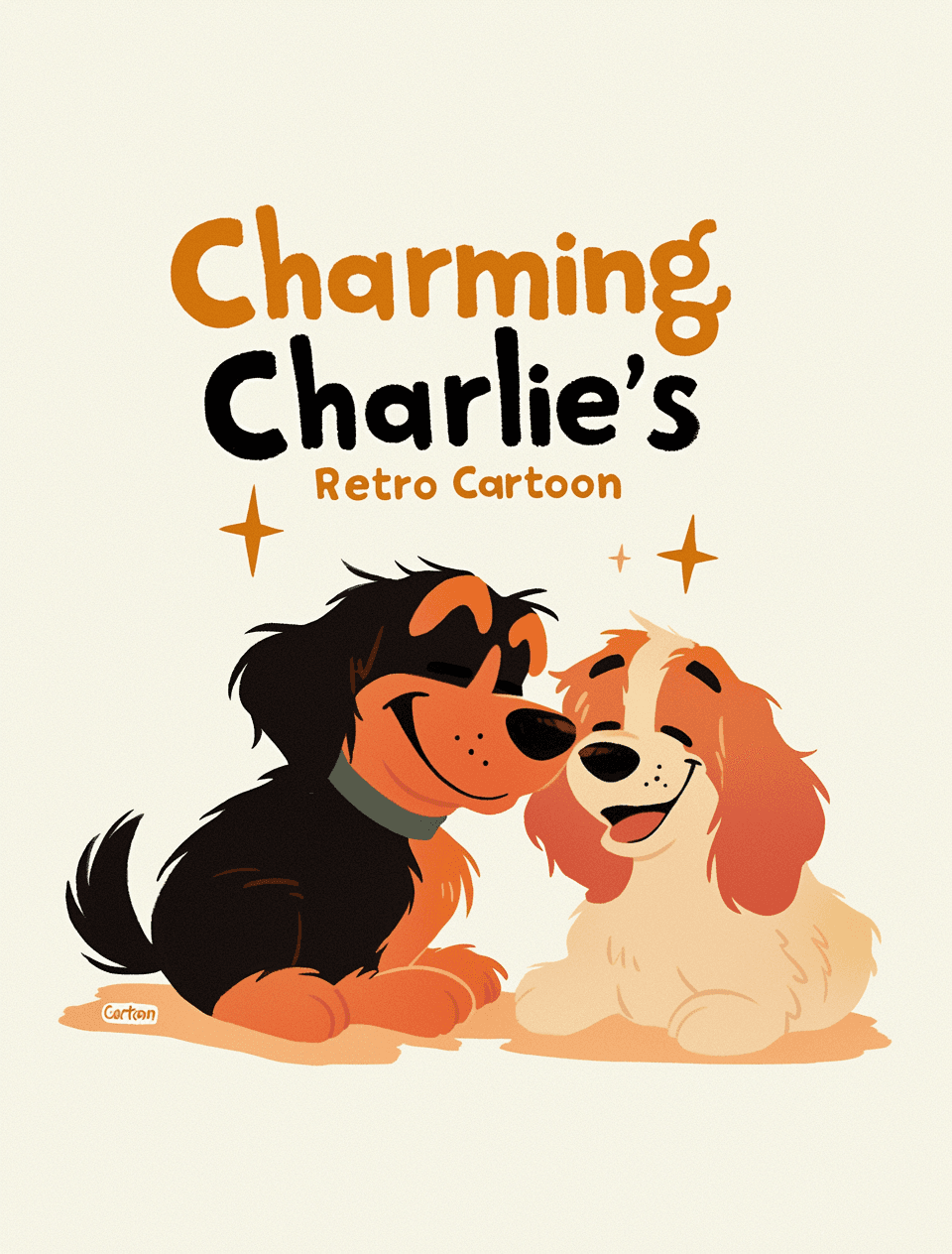 Retro Animals Drift original repeating artwork