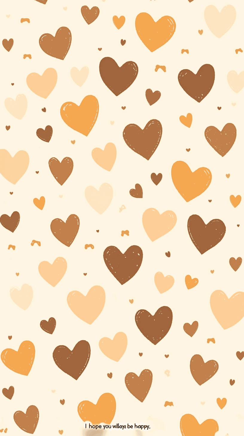 Retro Heart Pals original repeating artwork