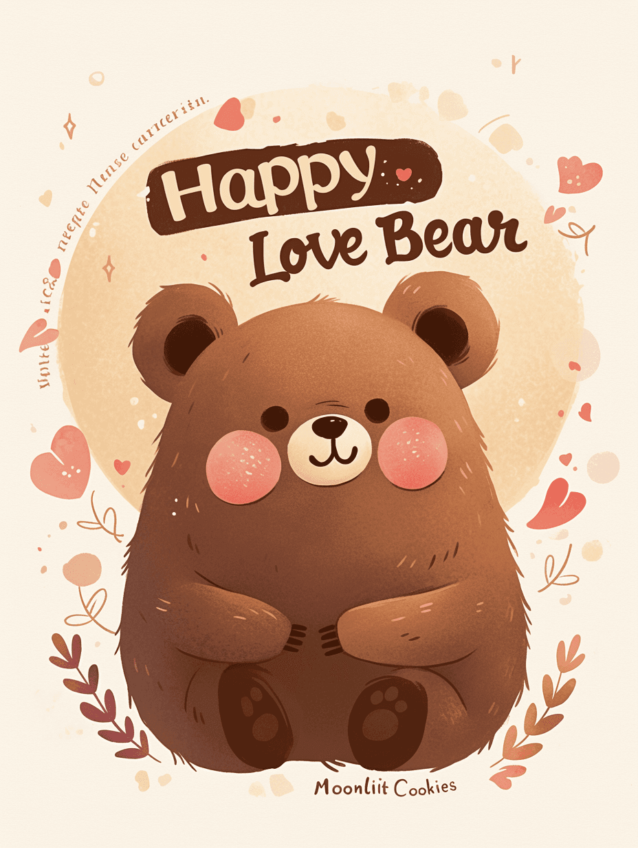 Retro Bear Collective original repeating artwork