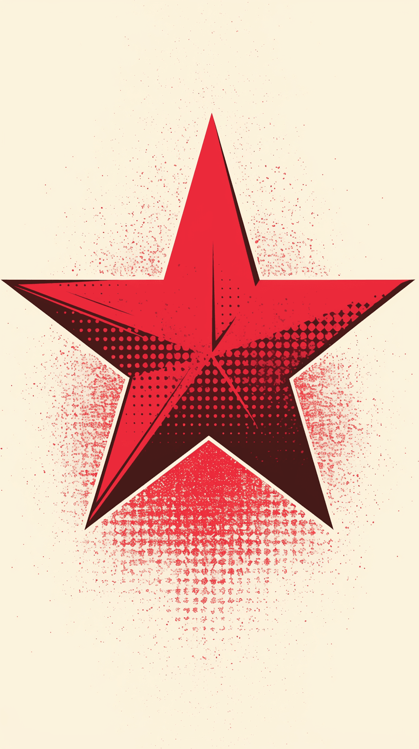 Retro Star Parade original repeating artwork