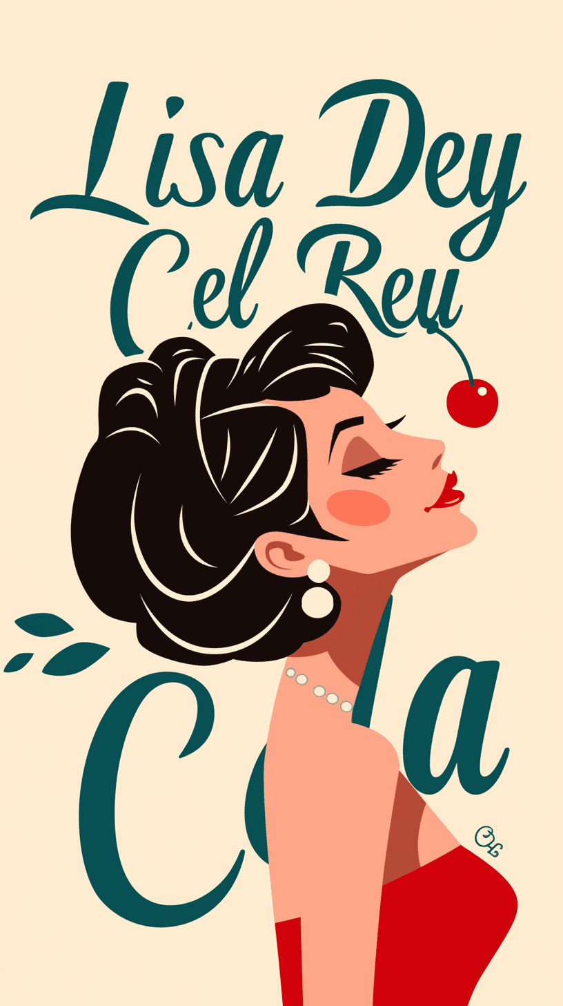 Retro Woman Club original repeating artwork