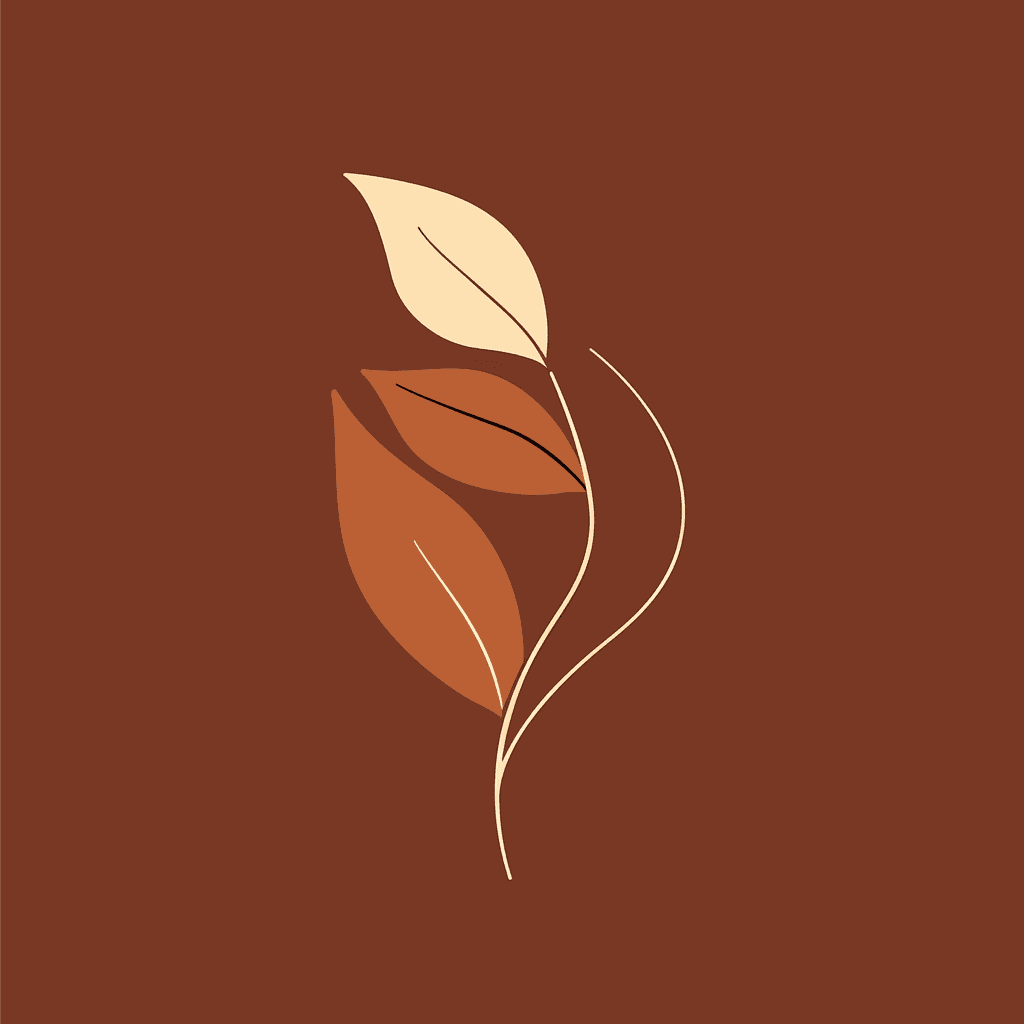 Retro Leaves Collective original repeating artwork