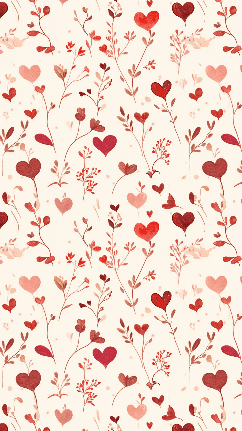 Retro Heart original repeating artwork