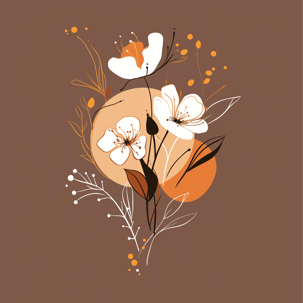 Retro Bloom Picnic original repeating artwork