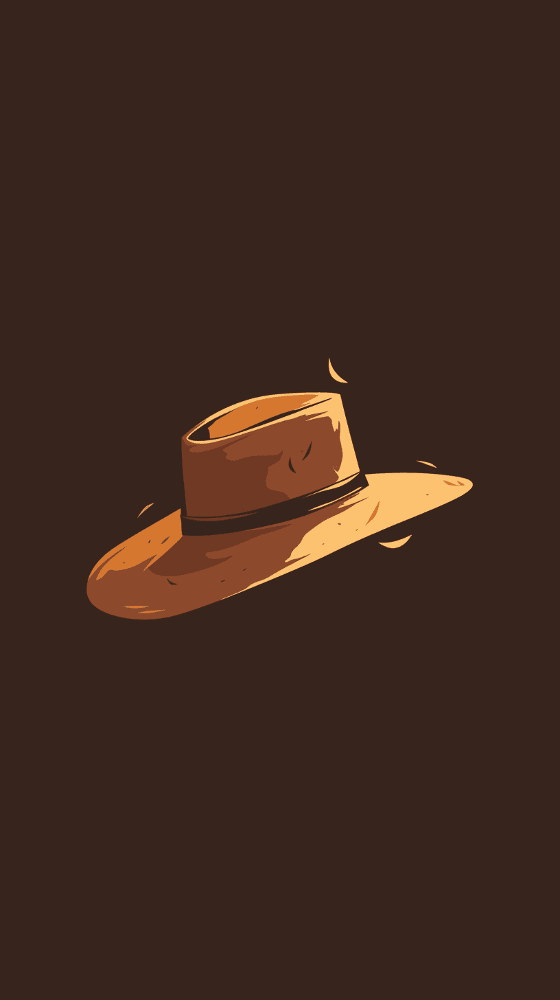 Retro Hat Gang original repeating artwork