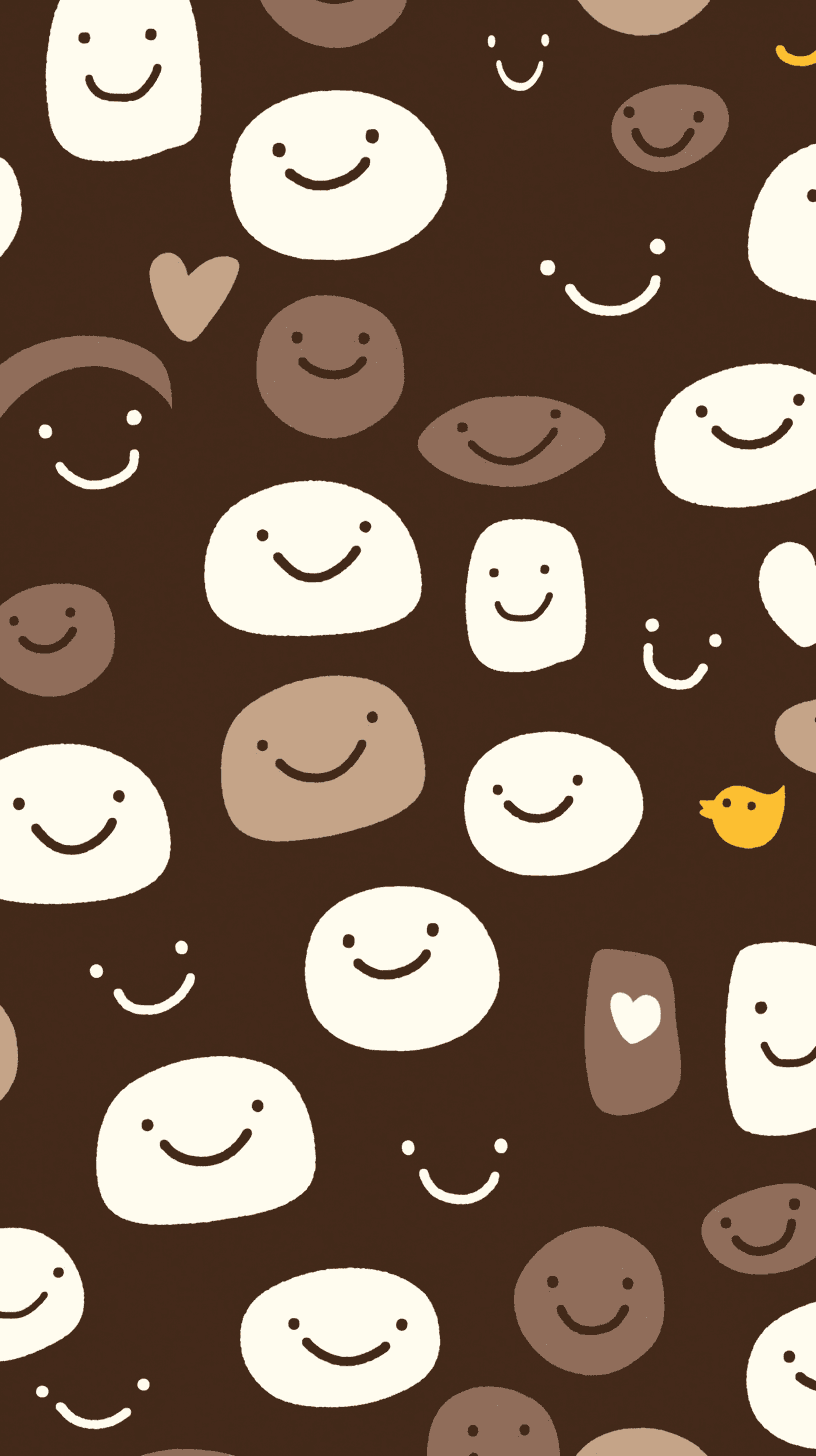 Retro Bunny Pals original repeating artwork