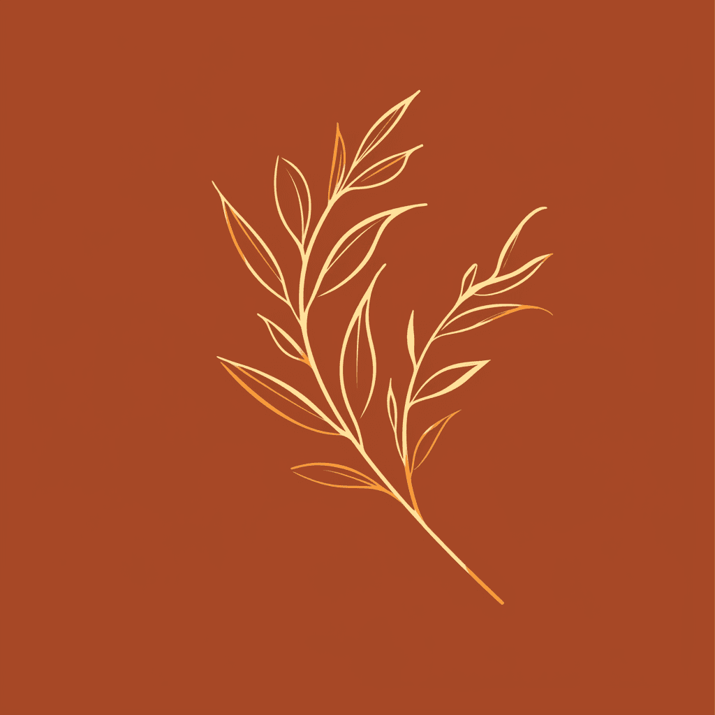 Retro Leaves Team original repeating artwork