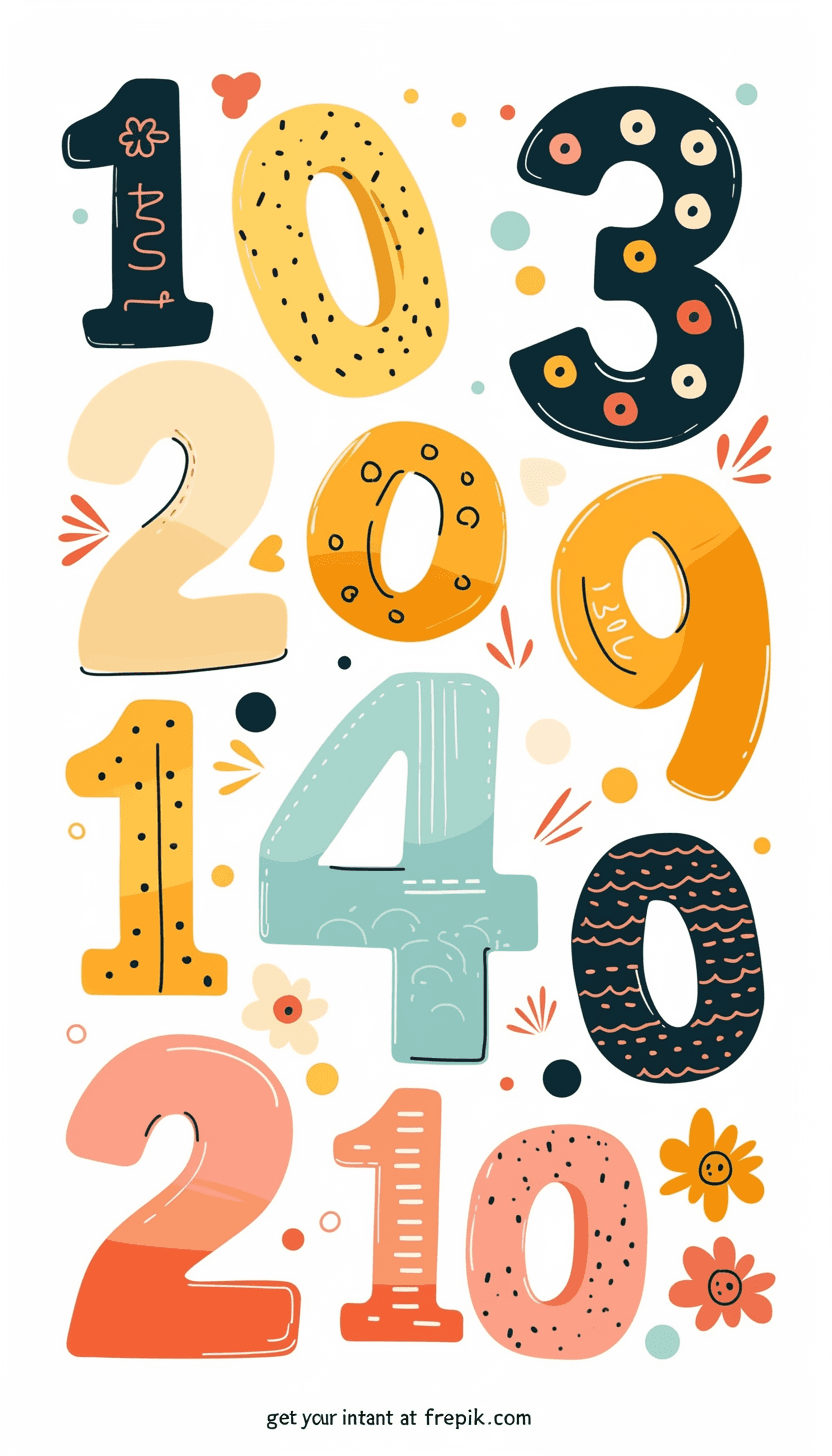 Number 099 original repeating artwork