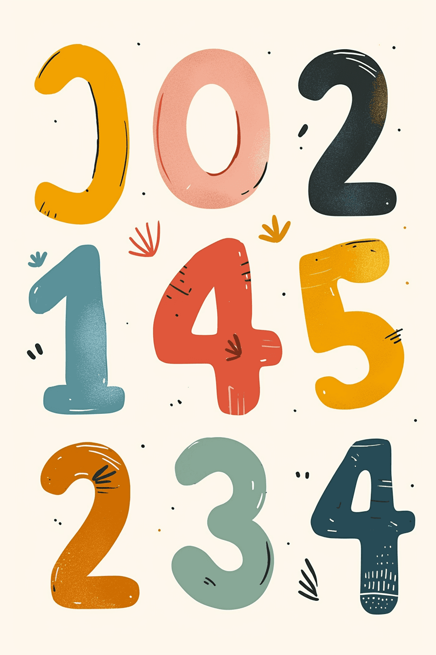 Number 072 original repeating artwork